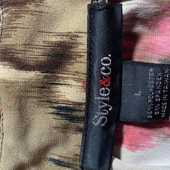 Style & Co Bohemian Floral Blouse - Picture 4 of 4